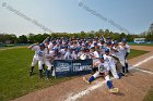 Baseball vs Babson  Wheaton College Baseball players celebrate their victory over Babson to win the NEWMAC Championship for the third year in a row. - (Photo by Keith Nordstrom) : Wheaton, baseball, NEWMAC